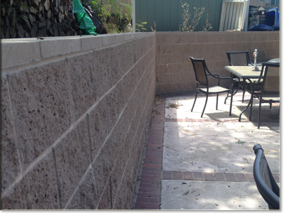 Retaining Wall and Patio